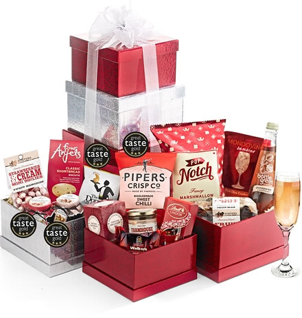 Gifts For Teacher's Sweet & Savoury Large Gift Tower With Alcohol-Free Pressé